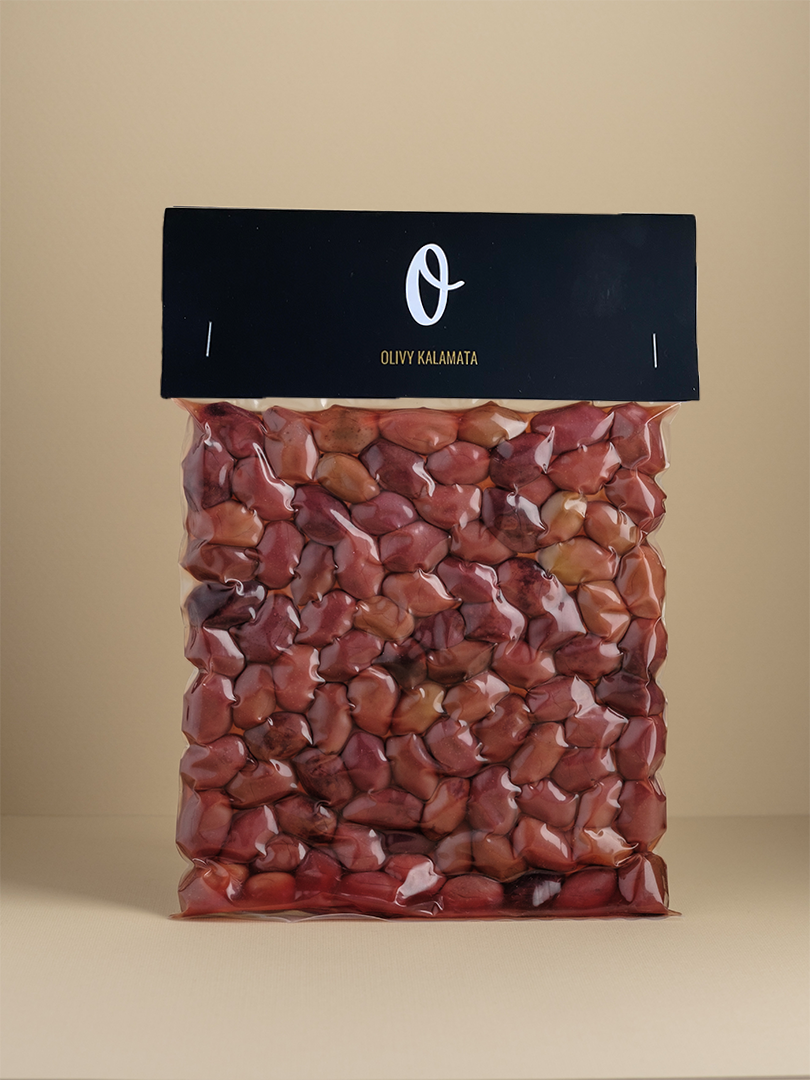 Olivy Kalamata (čierne, 500g)